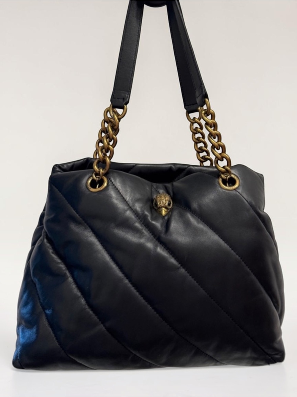 Kurt Geiger London Soho Quilted Leather Shopper Tote.